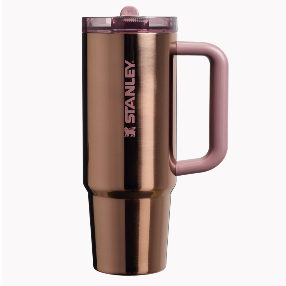Stanley Pink and Bronze Travel Mug